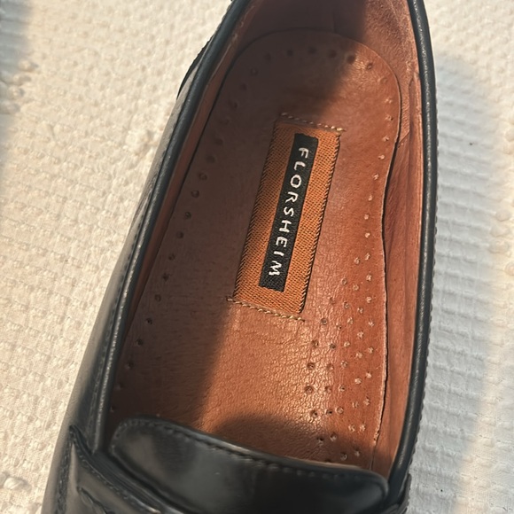 Florsheim Mens Vintage Black Tassel Leather Dress Loafer Classic Leather 7 1/2 D - Picture 4 of 8